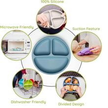 2pcs/set Toddler Feeding Plate And Adjustable Bib - Pink - View 5