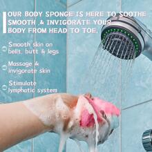 Bọt biển tắm làm sạch cơ thể thấm mồ hôi thể thao Yoga - Hồng - Xem 2