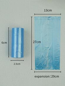 3 rollos Bolsas de colores portátil de mascota desperdiciar - Multicolor - Ver 5