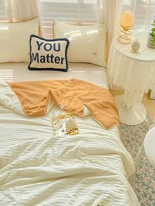 1 pieza Edredón de verano suave con cómodo - Beis - Ver 3