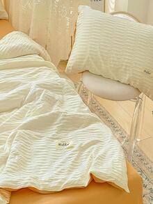 1 pieza Edredón de verano suave con cómodo - Beis - Ver 4