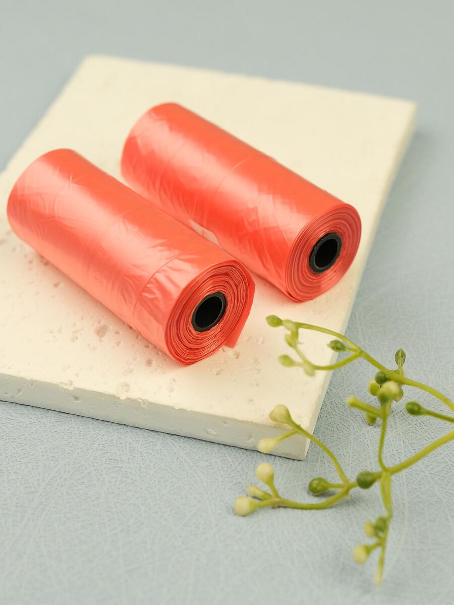 Bolsas 2 portátil de mascota desperdiciar - Rojo - Ver 1