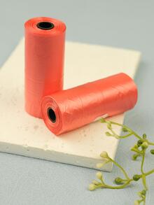 Bolsas 2 portátil de mascota desperdiciar - Rojo - Ver 2