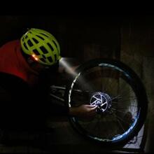 ROCKBROS Cycling Light Helmet Bike Ultralight Helmet Electric USB Helmet 3 Modes - 黑色 - 查看 5
