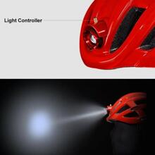 ROCKBROS Cycling Light Helmet Bike Ultralight Helmet Electric USB Helmet 3 Modes - 黑色 - 查看 8