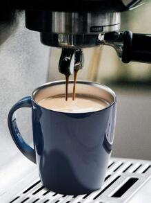 1pc Insulated Coffee Mug Stainless Steel Coffee Mug with Lid Handle Double Wall Vacuum Travel Mug Camping Tumbler Cup Men Women 12 oz - 藍色 - 查看 3