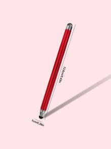Double-ended Aluminum Alloy Touch Screen Stylus Pen - Red - View 2