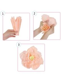 1pc Paper Artificial Flower - Dusty Pink - View 7