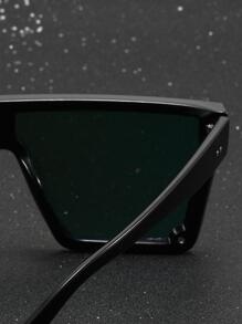 1 副男士亚克力几何一体式平顶时尚眼镜沙滩配饰眼镜墨镜街头风格适合毛衣夹克运动衫连帽衫皮裤和工装裤夏季海滩度假、户外、旅行 - 紫色 - 查看 4