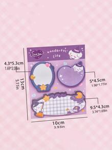 可愛卡通形狀便利貼 - 粉色 - 查看 6