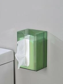 Black Wall Mounted Tissue Box Holder - Black - View 6