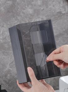 Black Wall Mounted Tissue Box Holder - Black - View 8