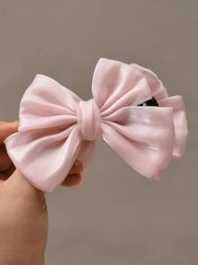 1 pezzo Da Ragazze con decorato fiocco carino Artiglio per capelli per primavera e estate Decorazioni - Rosa - Visualizzare 3