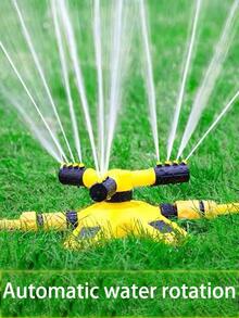 2pcs Automatic Rotating Garden Irrigation Tools - Yellow - View 1