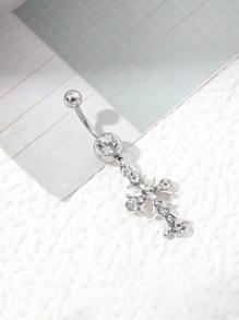 1入組水鑽裝飾臍環