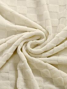 Small Check Jacquard Waterproof Elastic Chair Cover Suitable For Dining Room And Bedroom - Beige - View 10