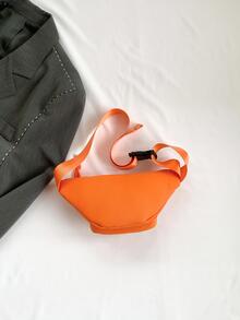1入組兒童橘色可調整肩帶拉鍊腰包 - 橘色 - 查看 4