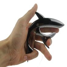 件裝吉他變調夾 Shark 變調夾適用於原聲吉他和電吉他，手感好，無煩惱且耐用（黑色） - 黑色 - 查看 5