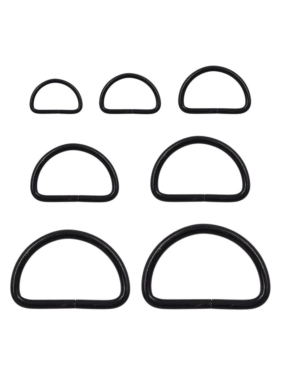 20pcs Black D-ring Buckles
