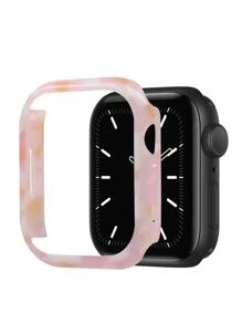 1入組圖案時尚合成樹脂殼套,適用於Apple Watch - 彩色 - 查看 1