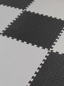 2 tấm lót sàn chung xốp chống trượt màu trơn cho trẻ tập bò - trắng - Xem 5