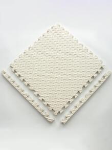 2 tấm lót sàn chung xốp chống trượt màu trơn cho trẻ tập bò - trắng - Xem 1