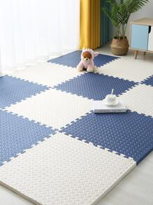 2 tấm lót sàn chung xốp chống trượt màu trơn cho trẻ tập bò - trắng - Xem 8