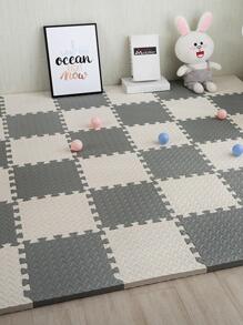 2 tấm lót sàn chung xốp chống trượt màu trơn cho trẻ tập bò - trắng - Xem 6