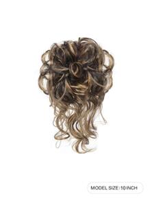 Updo de cabello natural rizado sintético - Multicolor - Ver 5