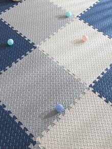 2 cái / bộ Thảm sàn xốp di động nối với các tính năng chống trượt, chống bụi bẩn và chống sốc - Xám - Xem 3