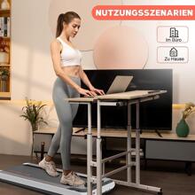 Under Desk Treadmill Portable Walking Pad,Bluetooth Built-in Speakers, Adjustable Speed with APP - Black and White - View 2