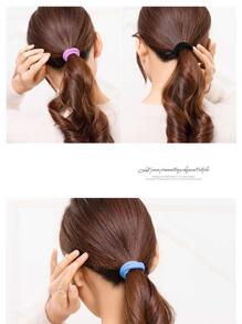 100pcs Random High Elasticity Hair Ties - Multicolor - View 4