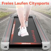 Under Desk Treadmill Portable Walking Pad,Bluetooth Built-in Speakers, Adjustable Speed with APP - Black and White - View 3