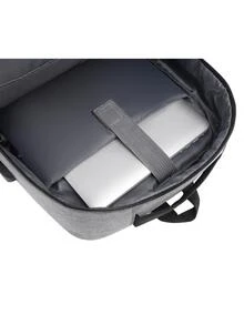 Tvåfärgad laddningsport Laptopryggsäck med dragkedja för företag Laptopväska Laptopfodral Datorväska för skola Elev Klassrum Laptopväskor Klassrumsväskor Lärarförvaringsväskor Klassrumsorganisatörsväskor - Grå - Visa 9