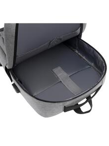 Tvåfärgad laddningsport Laptopryggsäck med dragkedja för företag Laptopväska Laptopfodral Datorväska för skola Elev Klassrum Laptopväskor Klassrumsväskor Lärarförvaringsväskor Klassrumsorganisatörsväskor - Grå - Visa 7