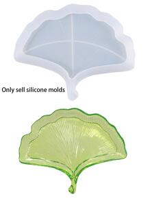 1pc Ginkgo Leaf Design Silicone Mold - White - View 2