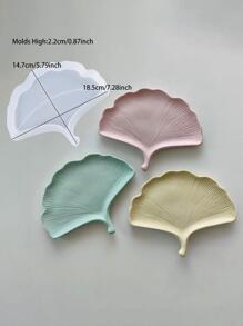 1pc Ginkgo Leaf Design Silicone Mold - White - View 3