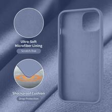 Solid Color Case Compatible With iPhone - Violet Purple - View 3