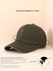 1 pieza de Visera de béisbol unisex y moderna para protección solar en exteriores, ideal para verano - Verde militar - Ver 4