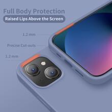 Solid Color Case Compatible With iPhone - Violet Purple - View 4