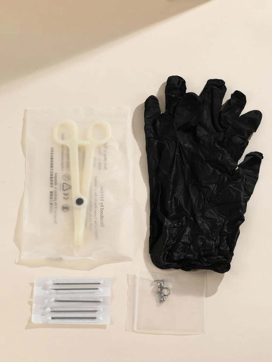 1 Gói 15 Chiếc Thép Không Gỉ Bạc Mũi Bông, Vòng Mũi, Vòng Bụng, Vòng Lưỡi, Vòng Núm Vú Xuyên Bộ, Quà Tặng Hàng Ngày - Nhiều màu - Xem 1