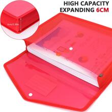 FYY (5 Pack -5 Colors) A5 Plastic File Folders, A5 Envelope Expanding File Wallet Document Organizer with Snap Closure & Label Pocket, A5 Waterproof File Pouch for School Office Work Home Organization - Nhiều màu - Xem 2