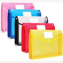 FYY (5 Pack -5 Colors) A5 Plastic File Folders, A5 Envelope Expanding File Wallet Document Organizer with Snap Closure & Label Pocket, A5 Waterproof File Pouch for School Office Work Home Organization - Nhiều màu - Xem 1