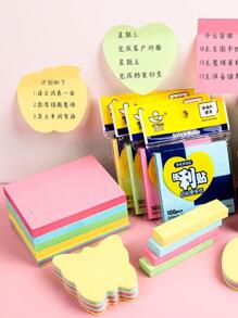 1 cuốn sách/100 tờ Giấy ghi chú sinh viên dễ thương sáng tạo có thể xé được - Màu xanh nhạt - Xem 7