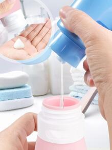 Travel in Style with Portable, Leak-Proof Toiletries Containers - 90ml 3 Ounce Squeezable Silicone Tubes - Pink - View 3