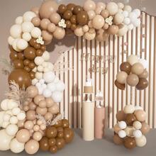 marrón globos Guirnalda de arco Kit carne café marrón bohemio Colorete globos para fiesta de bienvenida al bebé boda selva salvaje uno de fiesta de cumpleaños decoraciones - Marrón - Ver 1