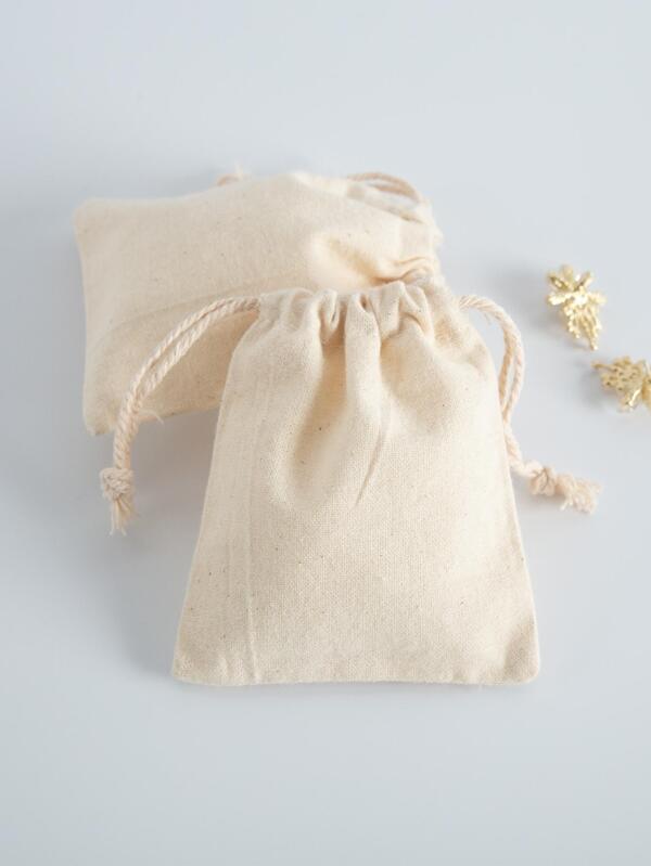 10 piezas Bolsas de moda muselina con cordón embalaje de joyería