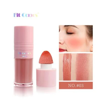 Fit Colors 液體腮紅，1入組高色素液體腮紅持久提亮腮紅遮光腮紅輪廓節日舞台化妝腮紅