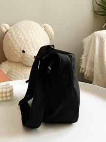 Minimalist Hobo Bag Medium With Zipper Shoulder Bags for Women, Large Size Shoulder Bag Hobo Crossbody Handbag Casual Tote, Stylish Tote Handbag Fashion Crossbody Bag College Travel Backpack Teacher Appreciation Gifts - Black - View 7