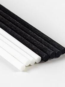 10入組夏季香薰棒，無火精油擴散器纖維棒，室內芳香/蘆薈擴散棒（不含瓶身） - 黑色 - 查看 3